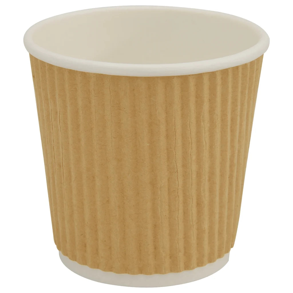 Bicchieri da Caffè in Carta 1000 pz 4oz 100ml Marrone 4102798