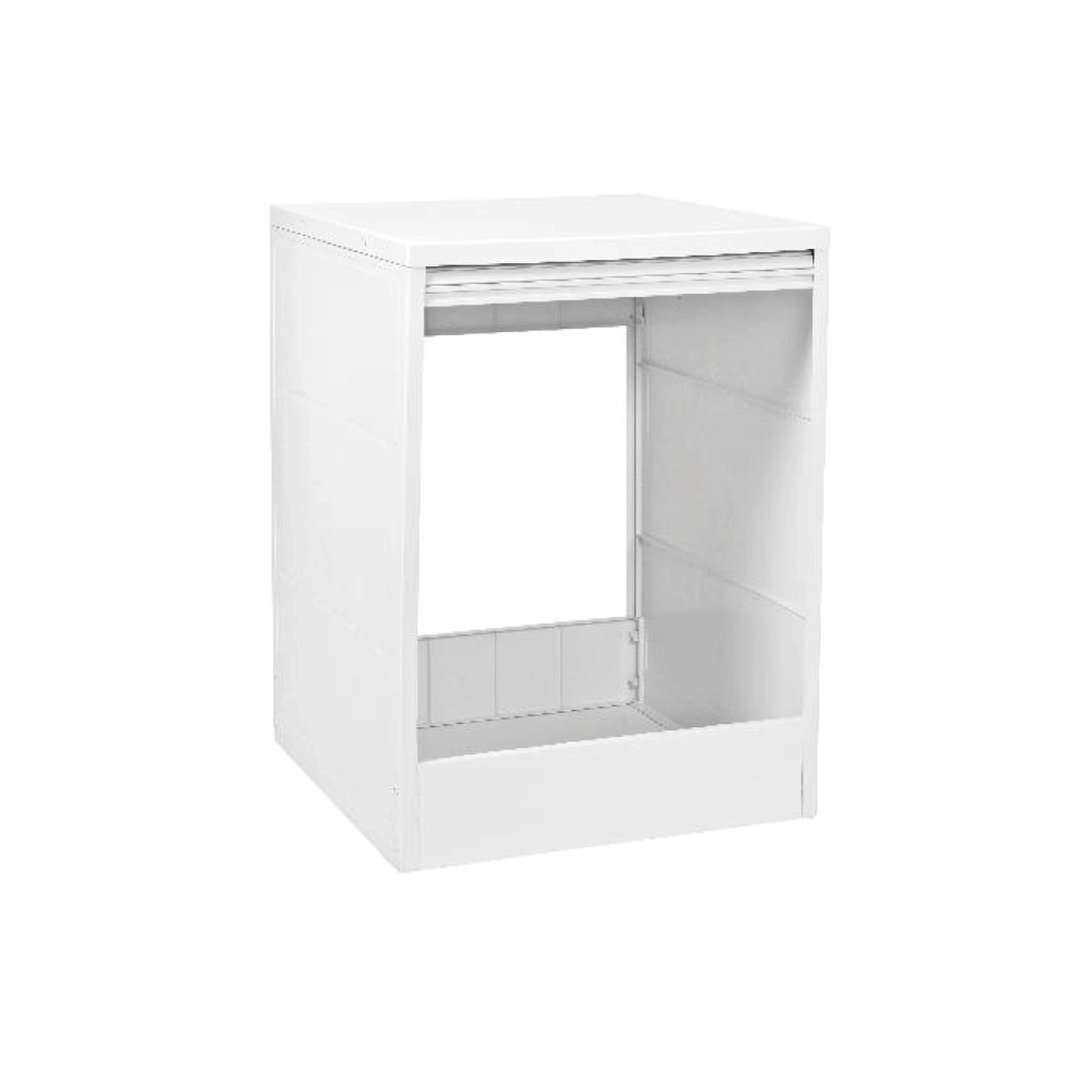 Coprilavatrice 65x70 cm bianco con serranda apertura verticale