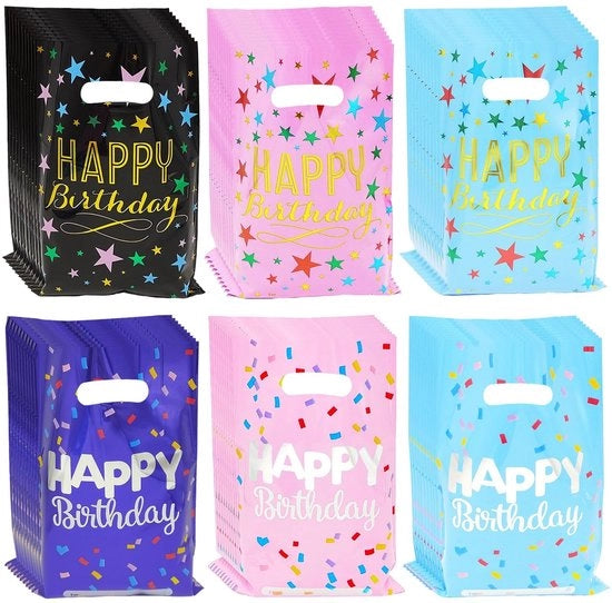 Set di Tazze Regalo 60 pezzi - Colorate - Plastica - Maniglie - Articoli per Bambini - Regalo di Compleanno - Sorprese di Matrimonio - Tazze per Feste