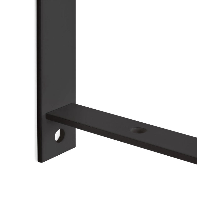 Set di supporti per mensole in legno Shelf con gancio integrato, Acciaio, Verniciato bianco