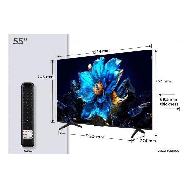 TCL SMART TV QLED 55" 4K