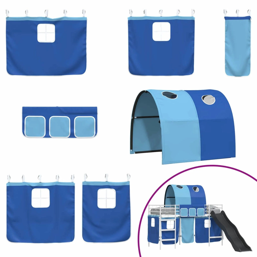 Struttura del letto loft per bambini Bianco e Blu 100 x 190 cm 42020861
