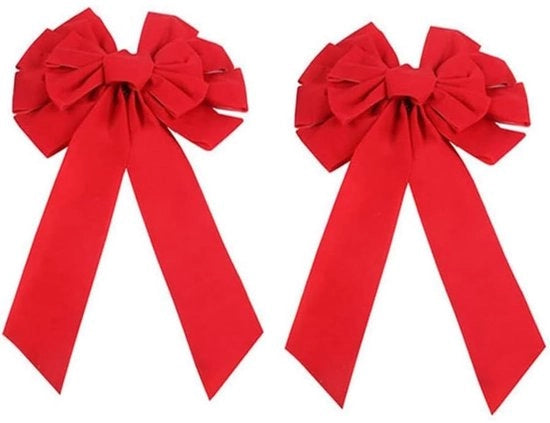 Decorazione di Natale a forma di striscia grande - Striscia di seta - Striscia di regalo - Decorazione di Natale per albero - Decorazione di Natale - 45 x 25 cm - Decorazione di Natale