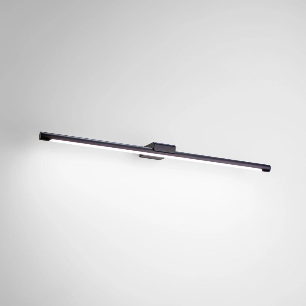 Lampada a Parete LED Indiretta GAP 24W 2550lm 3000K Alluminio Nero Opaco IP44 Dimmerabile - Gealuce