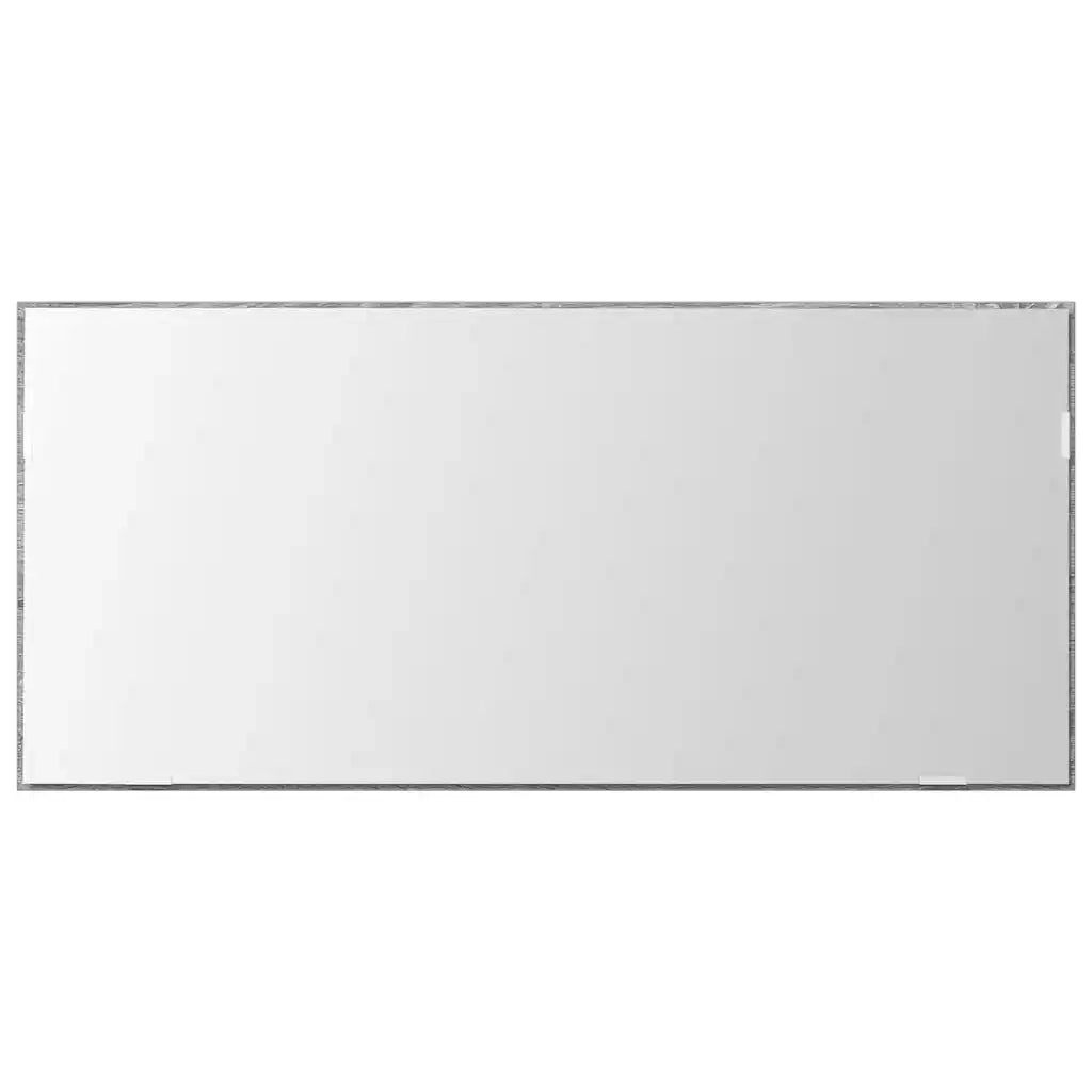 Specchio con luci a strisce a LED Grigio sonoma alto 80 x 37 cm 863304