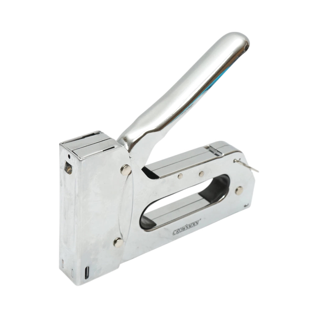 Cucitrice professionale per tappezzeria, punti metallici da 4-14 mm, set da 600 punti metallici da 1,2x10 mm inclusi, marca Crownman.