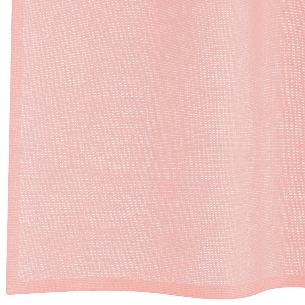 Tende in Voile con Occhielli 2 pz Rosa 140x300 cm