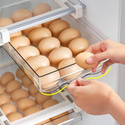 Organizzatore per frigorifero con cassetti scorrevoli per uova - contenitore di archiviazione per 21 uova - frigorifero da cucina