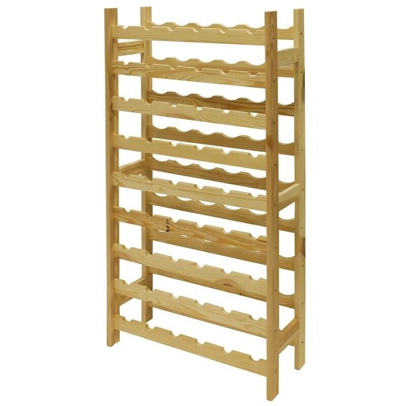 CANTINETTE ALBERIAMO MOBILETTO PORTA BOTTIGLIE  IN LEGNO DA 54 POSTI
