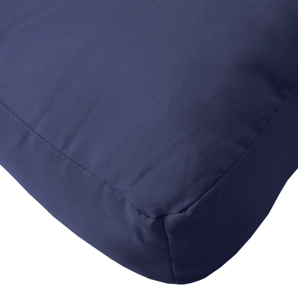 Set Cuscini per Pallet Blu Marino 60x40x12 cm in Tessuto 378081
