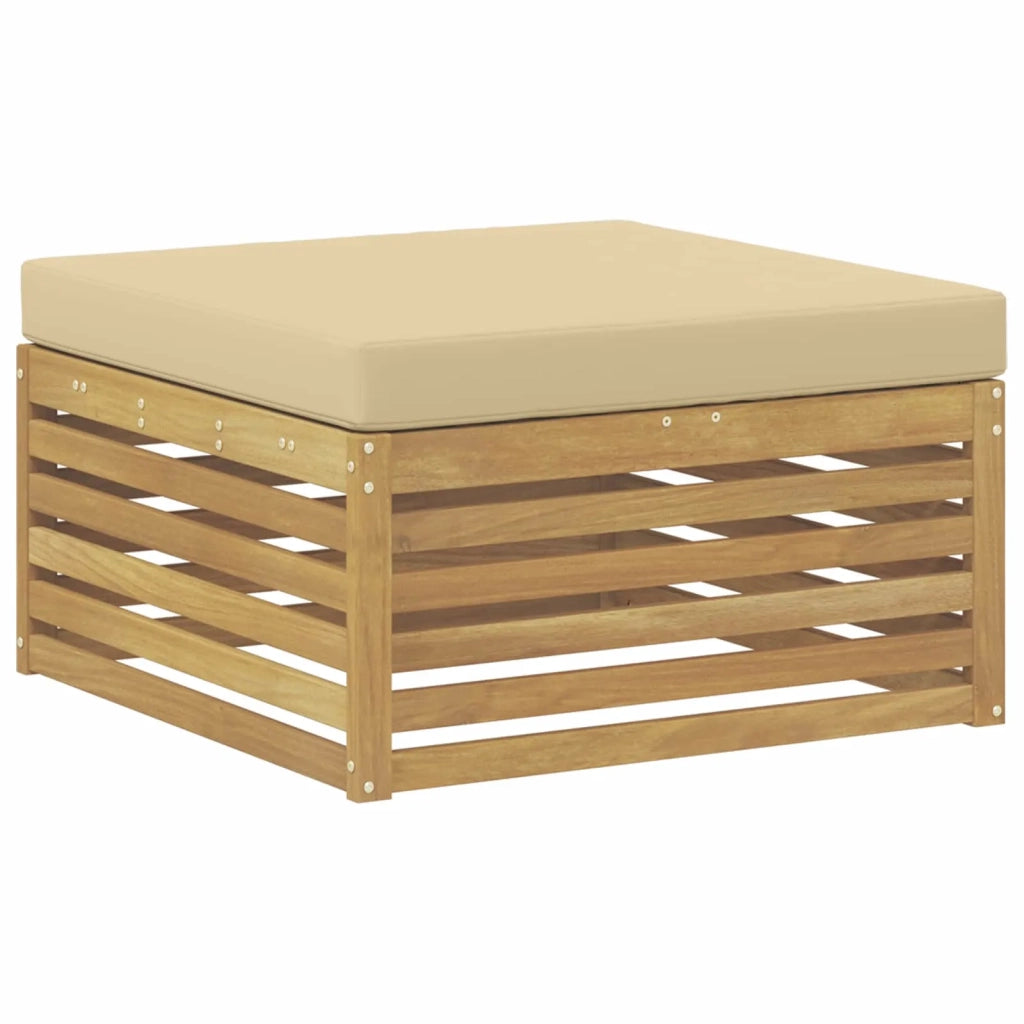 Set di divani da esterno con cuscino 8 pcs Bianco e Beige 3390883