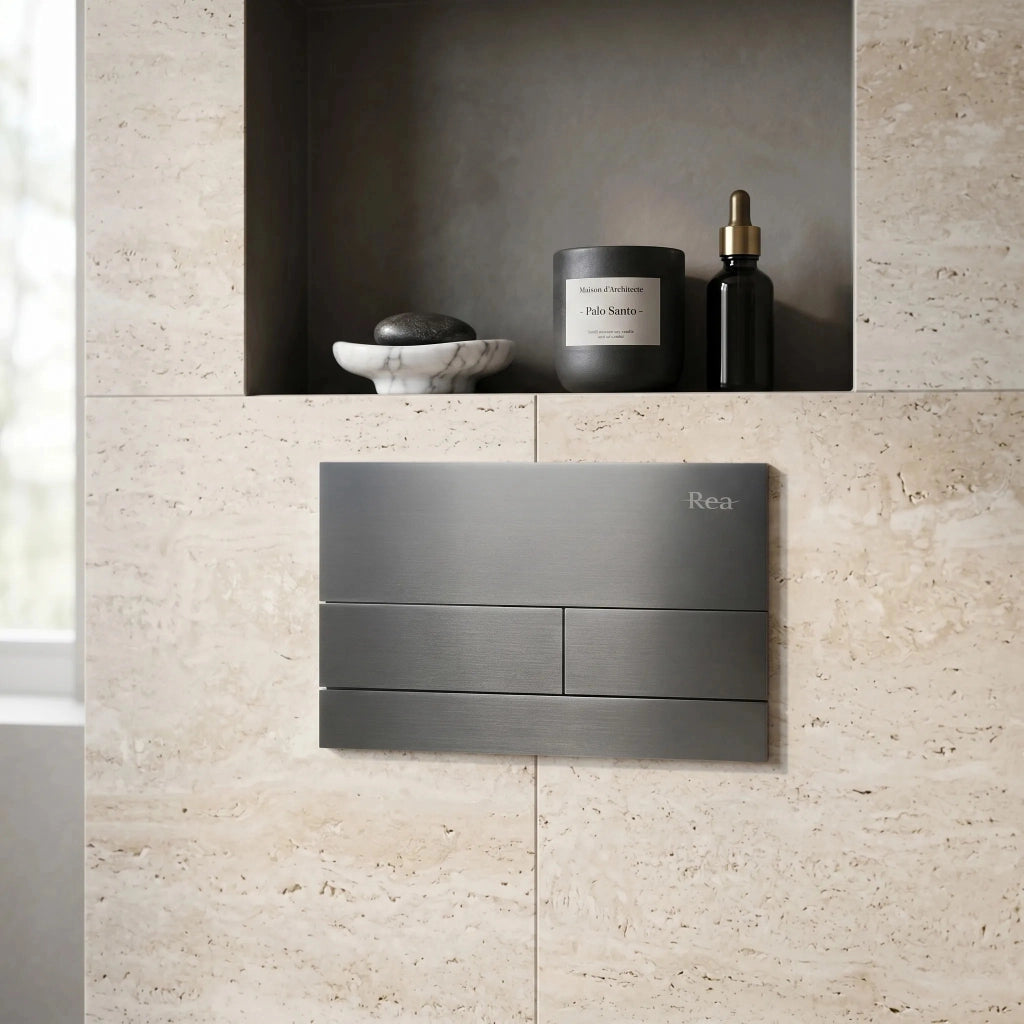 Set Telaio Da Incasso Per Wc Slim 024n Con Pulsante T Titan