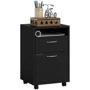 Scrivania con cassetti e armadio ¨C Minimal ¨C Nero 40x35x60 cm