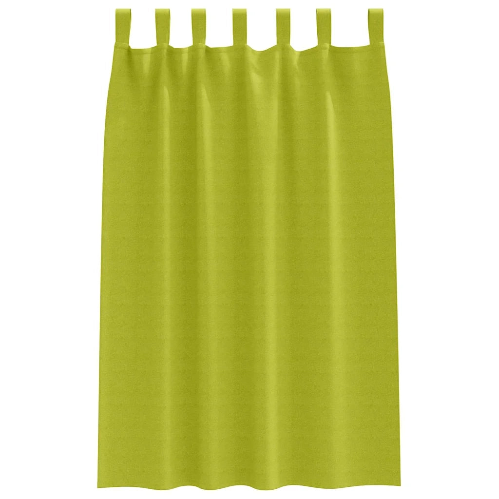 Tende Blackout con Anelli 2 pcs Verde 175 x 140 cm Poliestere 4107609