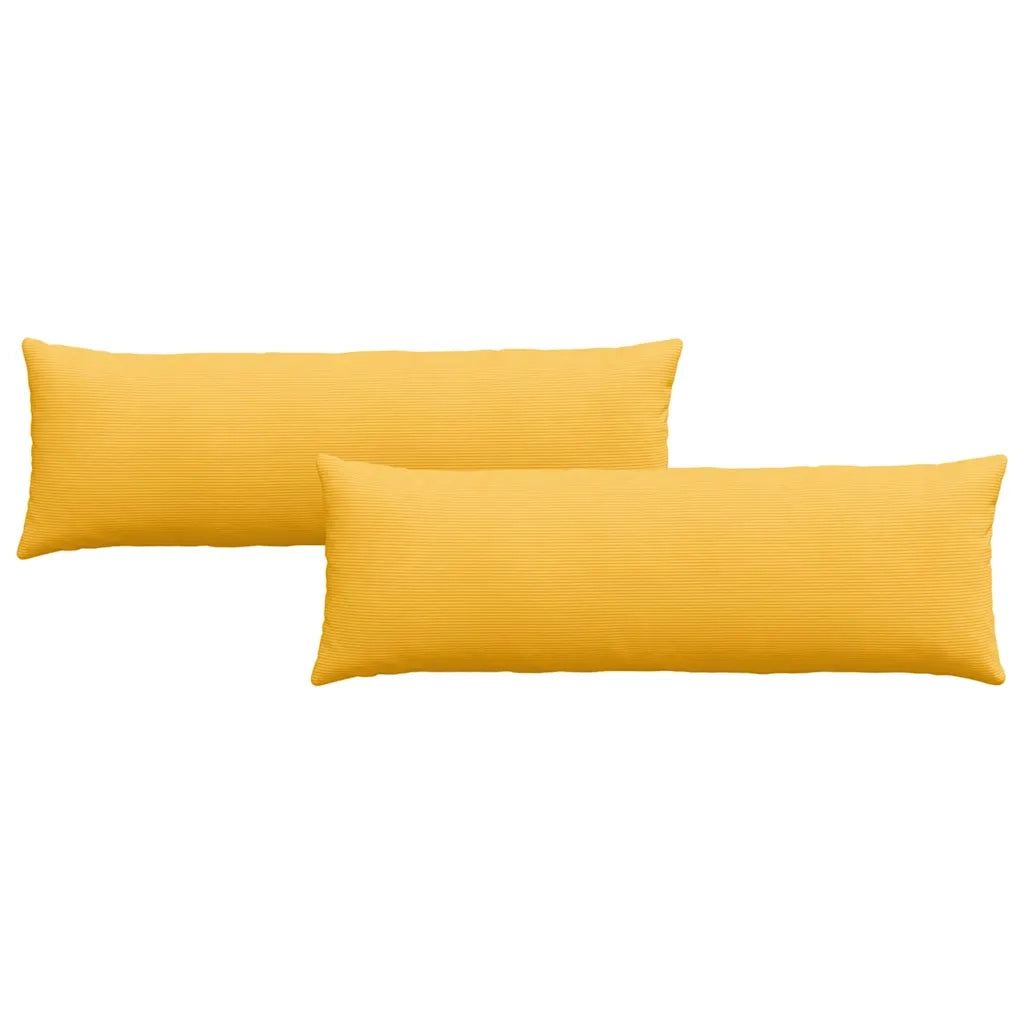 Cuscini da Divano 2 pcs Giallo Chiaro 120 x 40 cm 42013823