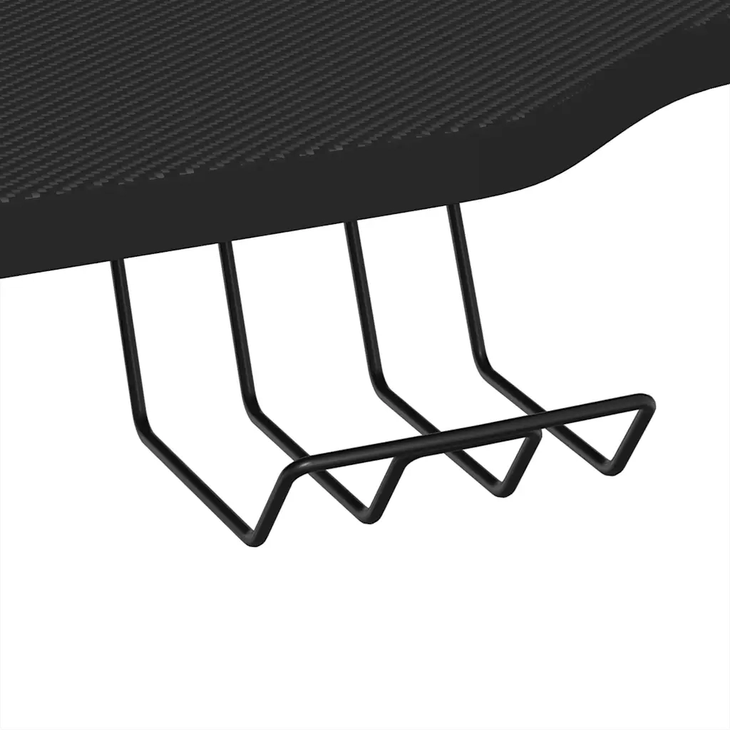 Scrivania da Gaming con Gambe a K Nera 110x60x75 cm