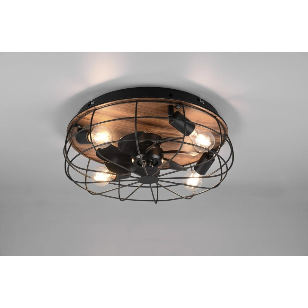 VENTILATORE PLAFONIERA TRONDHEIM E27X4 D.48XH17CM