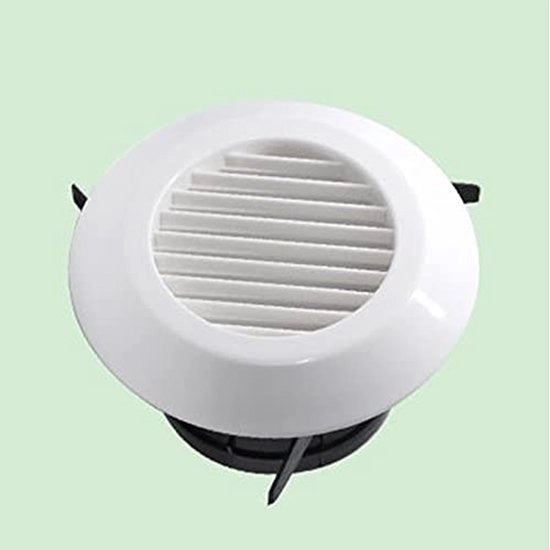 Ventilatore a soffitto 75-200 mm - Ventilatore a soffitto Bianco - Valvola di aspirazione - Valvola di scarico - Canale - Plastica - Valvola di ventilazione