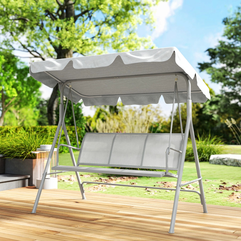 Divano da Giardino 3 Posti ¨C Minimal ¨C Grigio