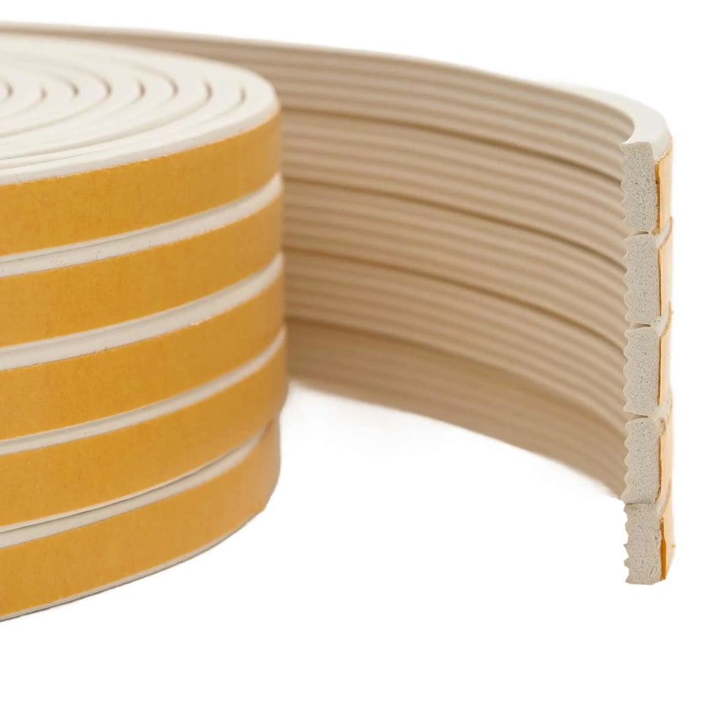 Nastro adesivo per finestre Bianco 15 x 8 mm 12 m Schiuma EPDM 42038130