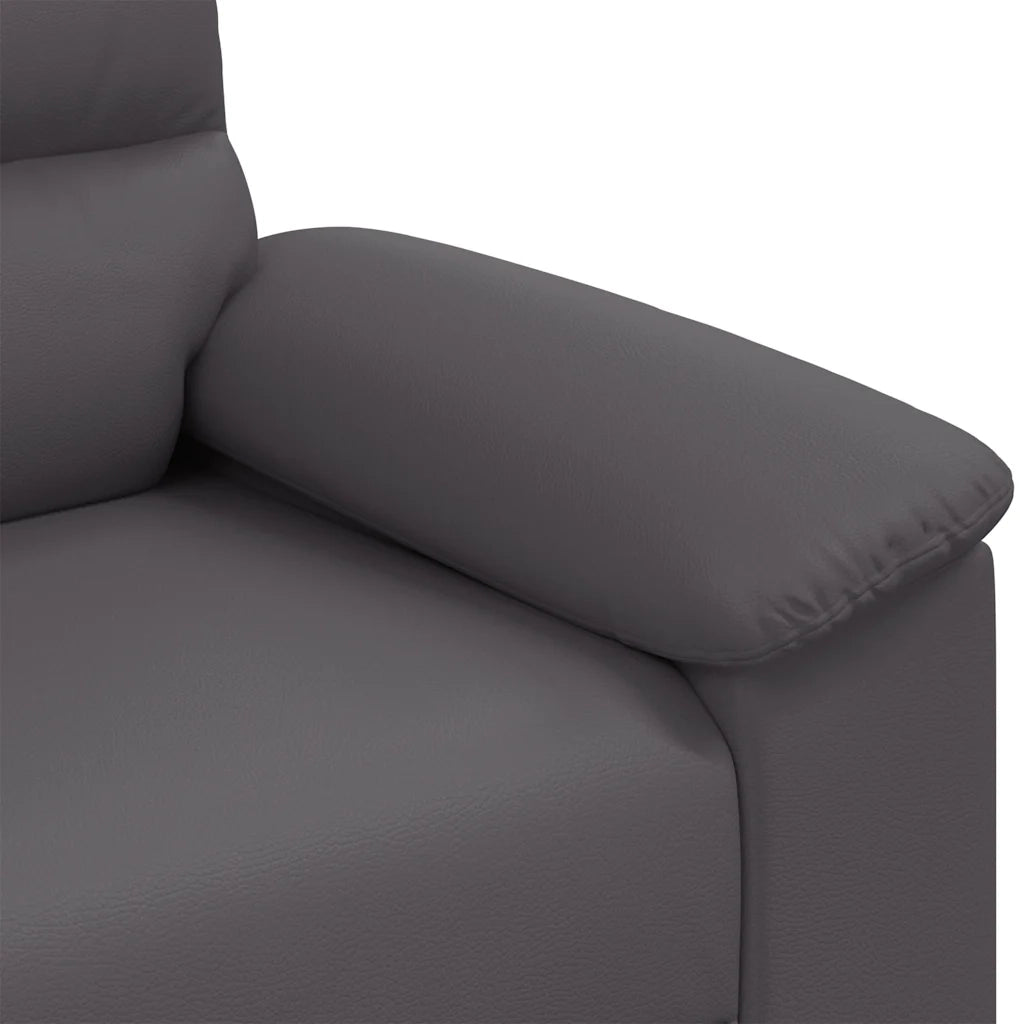 Divano a 2 posti Grigio 160x81x84 cm in Similpelle 4105334