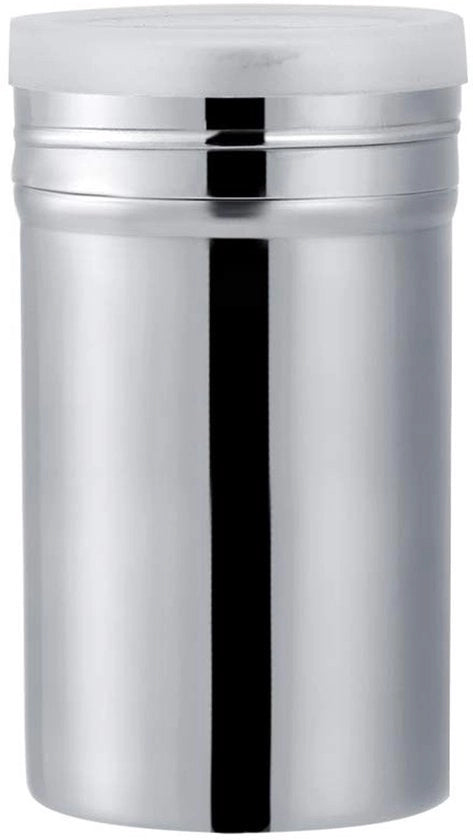 Shaker per polvere in acciaio inossidabile - Antislip sifone per cacao/zucchero - Sifone per spezie/erbe - Dredge per pepe/erbe - Leggero - Dimensioni L 6,8*12,7 cm - Struttore per erbe