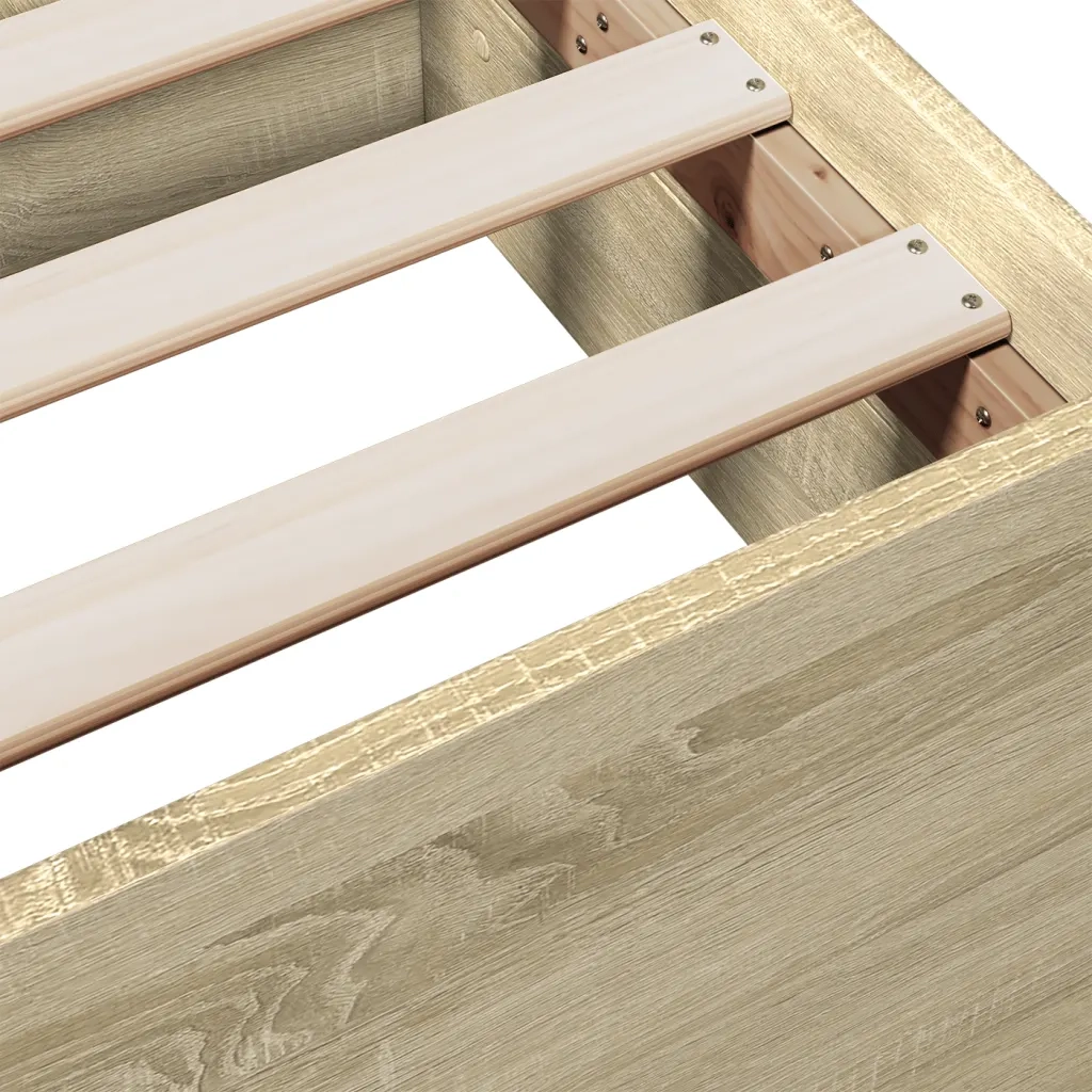 Giroletto Cassetti Rovere Sonoma 180x200 cm Legno Multistrato 3280274