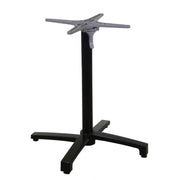 Base tavolo alluminio Lucas nero ribaltabile cm 52x52h72