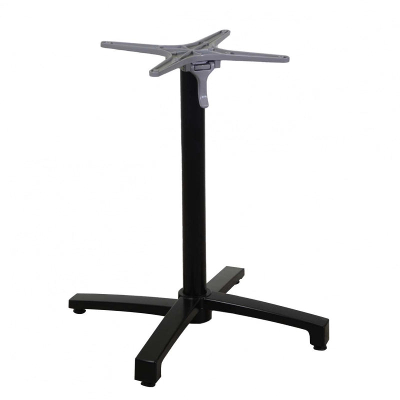 Base tavolo alluminio Lucas nero ribaltabile cm 52x52h72