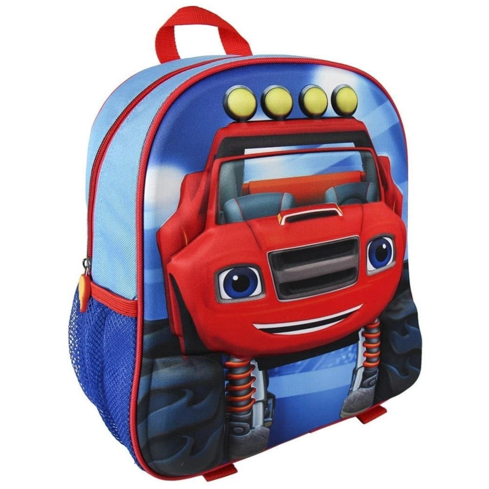 Trade Shop - Zaino Zainetto Asilo Blaze 3d Effetto Rilievo 25 X 10 X 31 Cm Scuola -