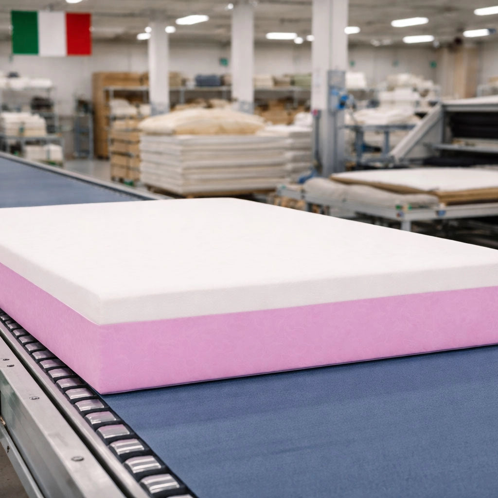 Materasso matrimoniale 175X195 Cm CONFORTEVOLE che NON SCALDA, Materasso ortopedico alto 20 cm contro il mal di schiena | MADE IN ITALY, Anallergico - MOD. PRIME 20