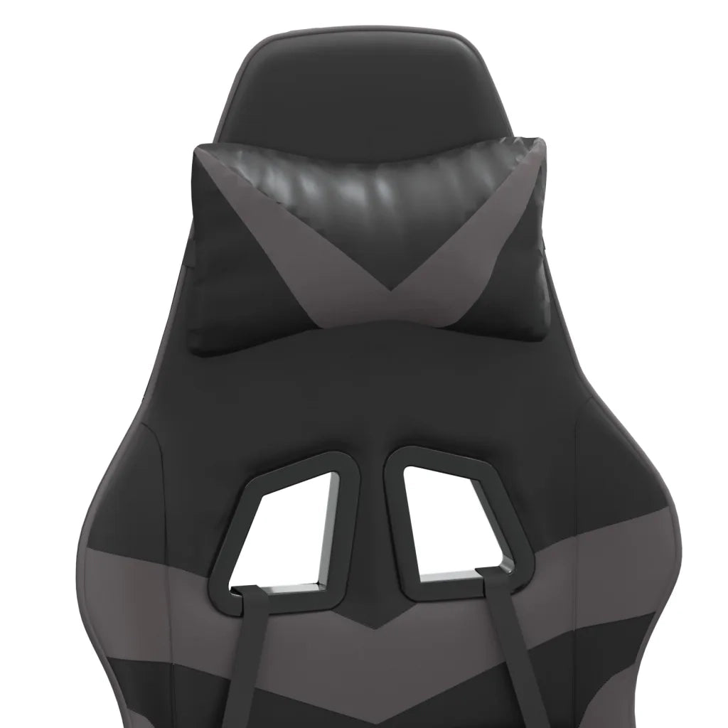 Sedia da Gaming Nera e Grigia in Similpelle 3143846