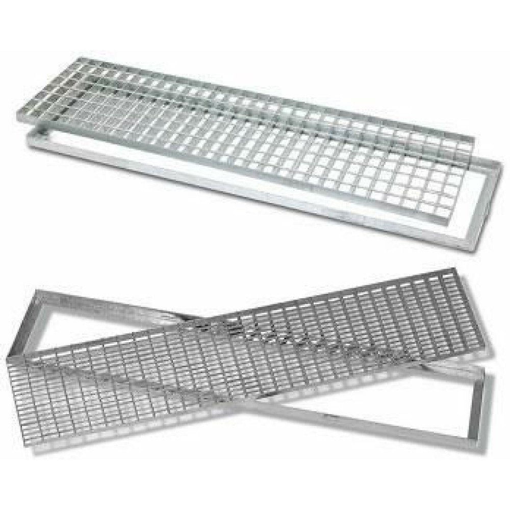 Griglia carrabile acciaio zincato con telaio 100x20 b07dpmkxv2