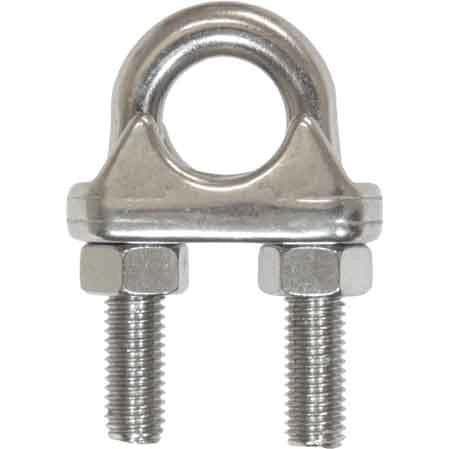 MORSETTO PER FUNI INOX 6 mm