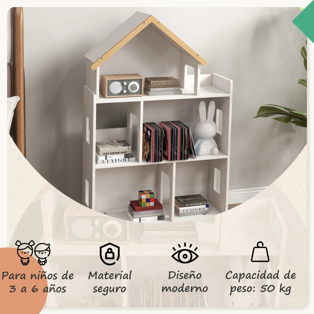 Libreria per Giocattoli ¨C Minimal ¨C Bianco 65x25x108,5 cm