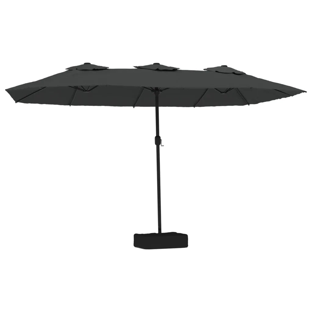 Ombrellone a Doppia Testa Antracite 449x265 cm 362947