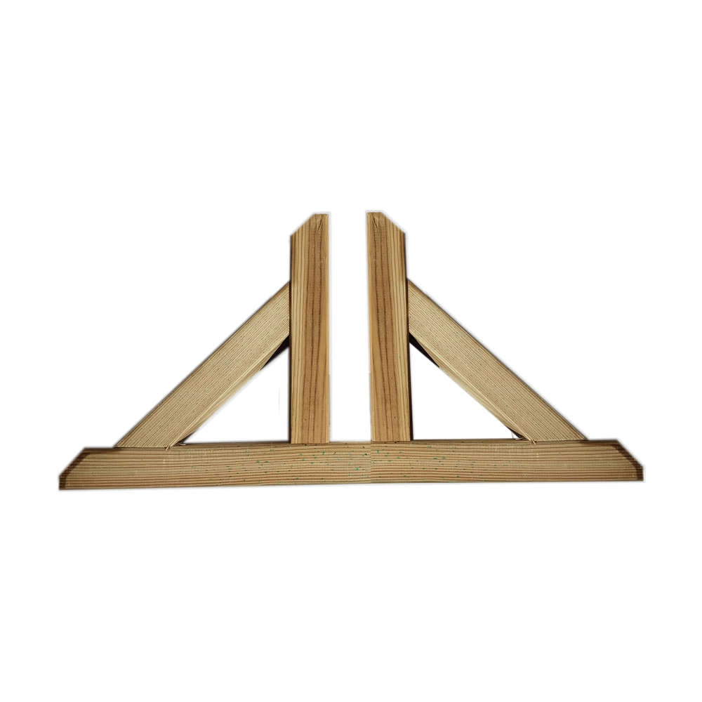 Piede Doppio per Pannelli Grigliati in Legno Europa 60 x 30 cm