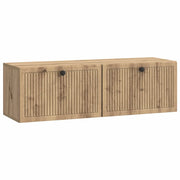 Mobile Porta TV da Muro-Credenza per TV sospesa Rovere Artigianale 98 x 31 x 30 cm 719547