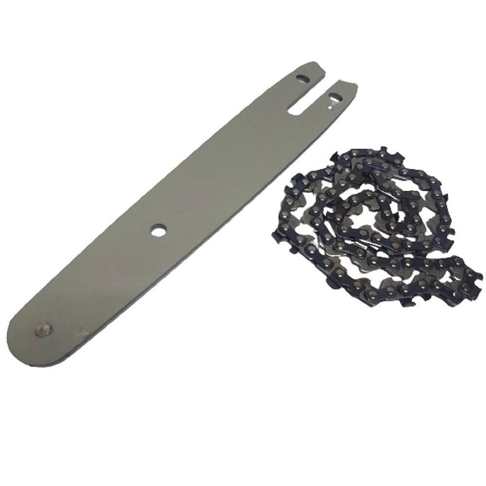 Trade Shop - Kit Barra + Catena 12" Ricambio Da 12 Pollici Per Mini Motosega A Batteria -