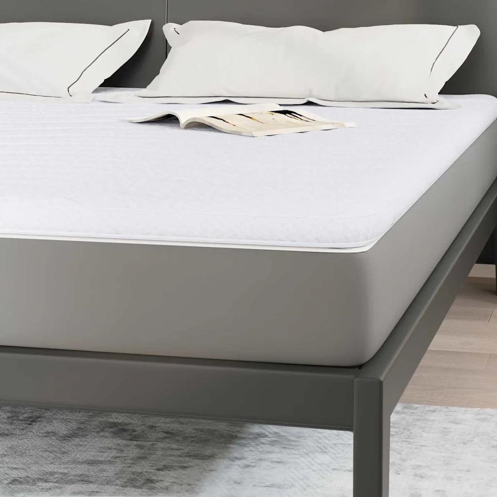 Topper per materasso Bianco 180 x 200 cm Tessuto a maglia 4106410