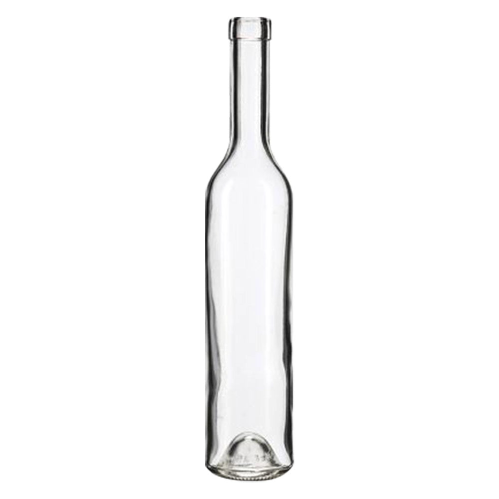 BOTTIGLIA IN VETRO PER DISTILLATI 'BORDOLESE' 500 ml - colore bianco- 24 pezzi  - Senza Marca