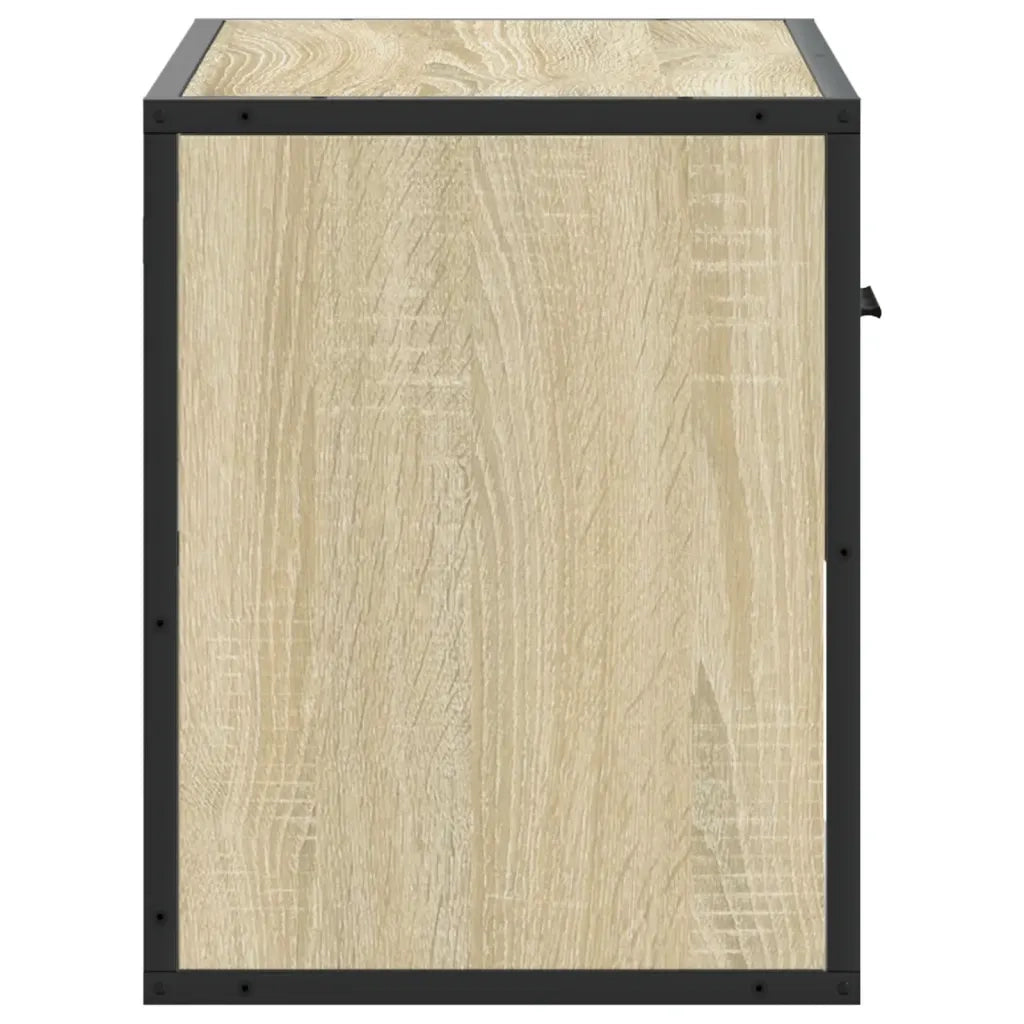 Mobile TV Rovere Sonoma 60x31x39,5cm Legno Multistrato Metallo 848910