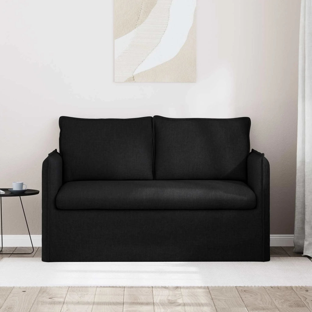 Divano Nero 136 x 82 x 85 cm Tessuto
