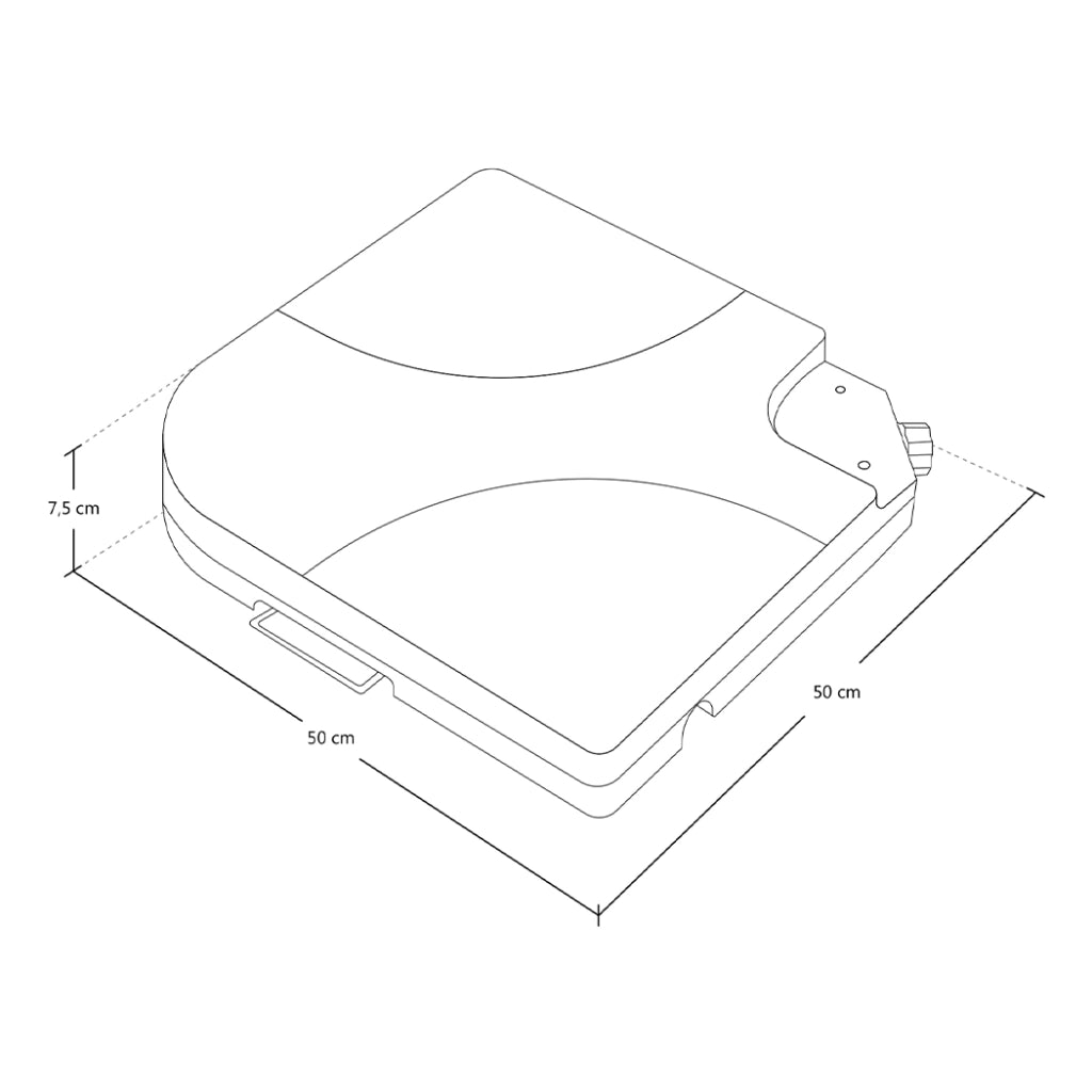 Set di 4 basi per ombrellone in plastica 50x50 cm - BO10PL