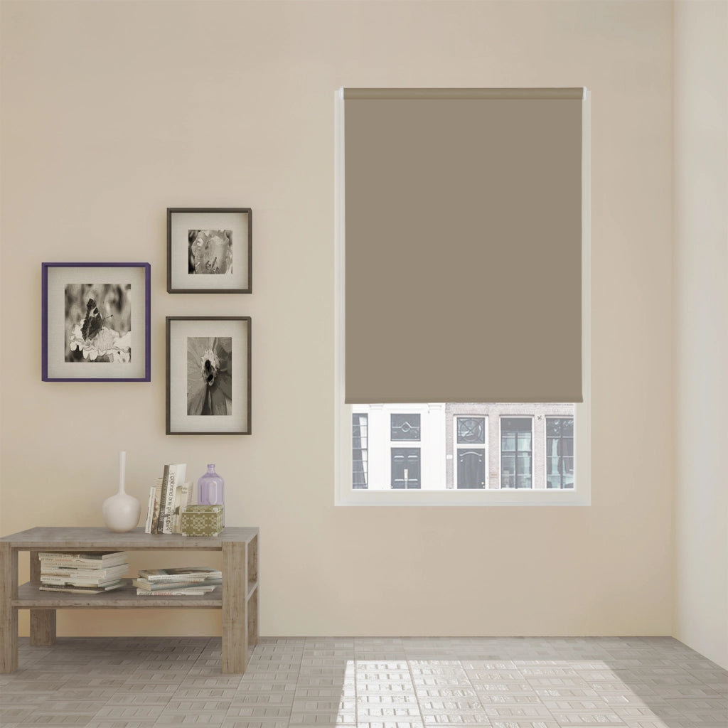 VIEWTEX Tenda a rullo opaca termica/oscurante Easy Fix Desert 45 X 190 cm - Made in Europe - 5 anni di garanzia