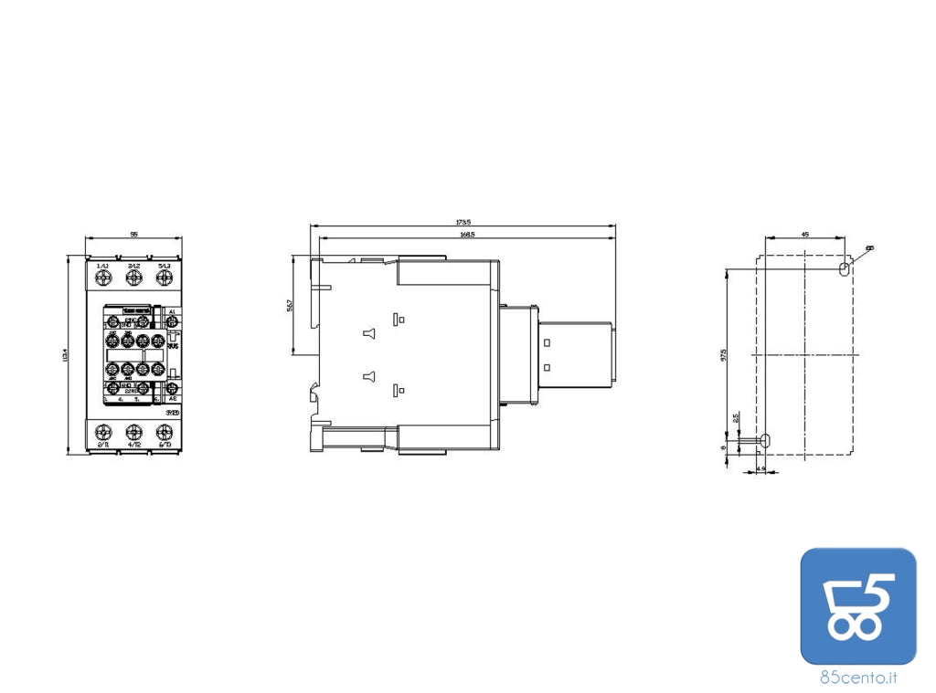Siemens 3RT2036-1AN24 Electrical contactor 3 makers 690 V AC