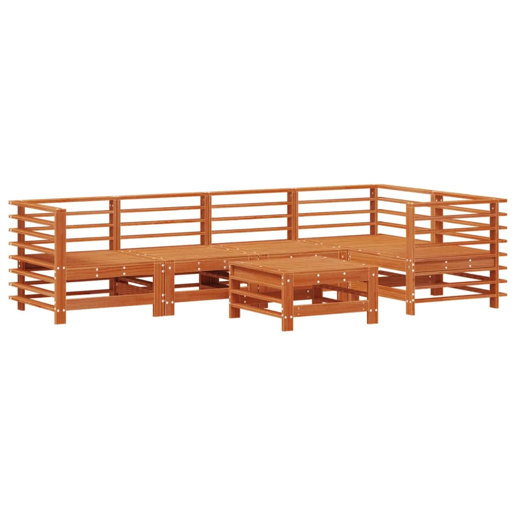 Set Lounge da Giardino 6 pcs Marrone Cerato 3418096