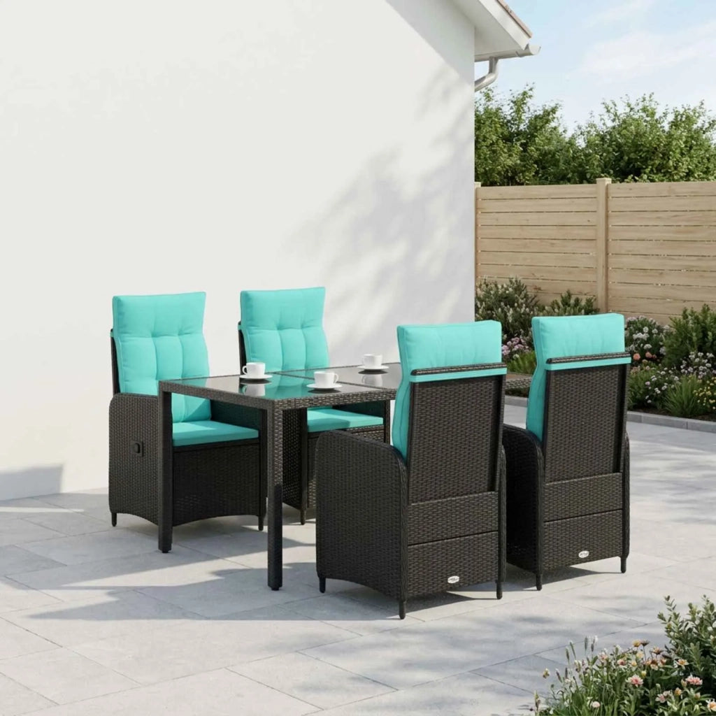 Set da pranzo per esterni 5 pz polyrattan 3422302
