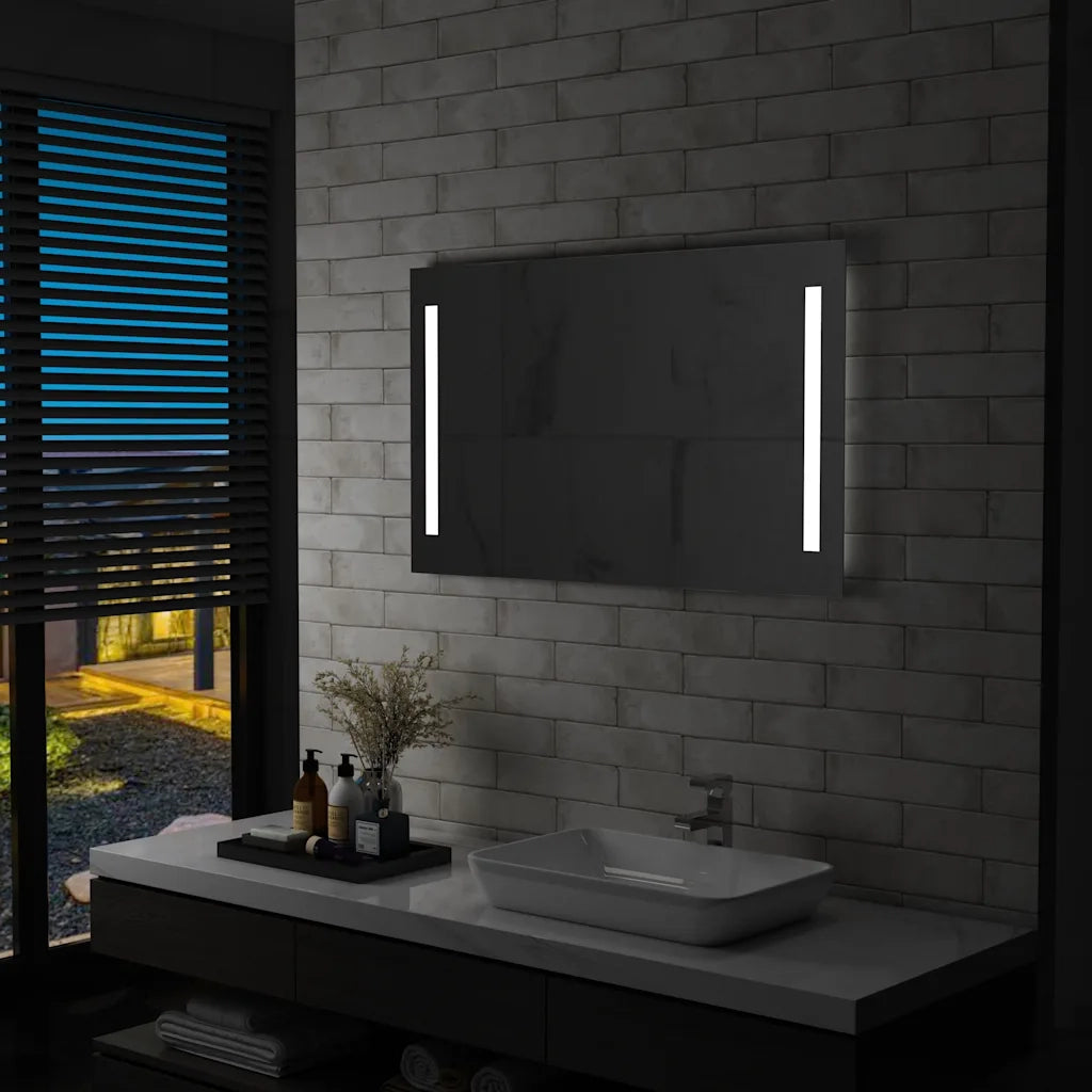 Specchio da Parete a LED per Bagno-Specchio a Muro 100x60 cm 125812