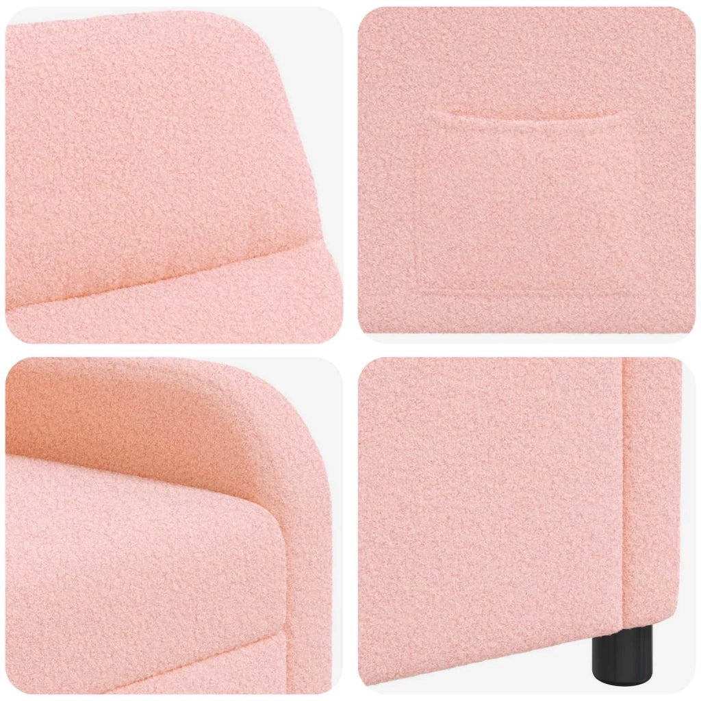 Poltrona reclinabile Rosa Bouclé 42034935